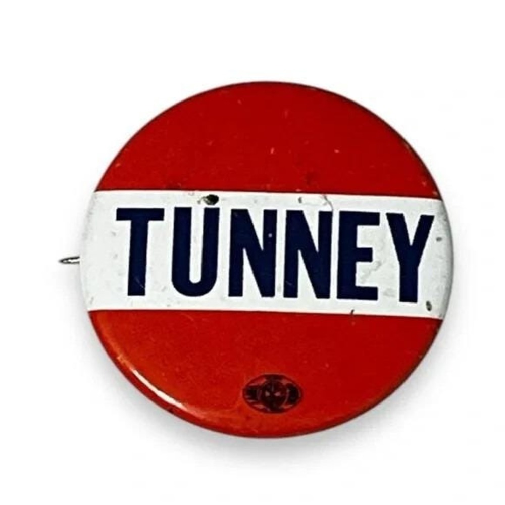 John V Tunney California Vintage Campaign Button 1970s A93